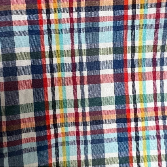 Orvis Men’s Blue Red Yellow White Plaid Long Sleeve Button Front Shirt, XL - Picture 5 of 11